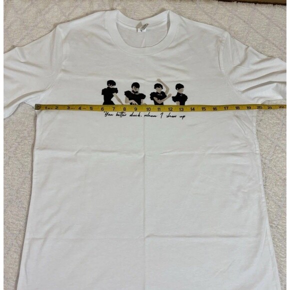 Wednesday Addams Netflix Series You Better Duck When I Show Up Dance Tee Size M - Picture 13 of 13